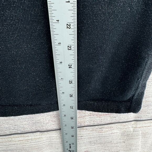 Bob Mackie Wearable Art Embroidered Sparkly Blouse Womens Medium Black White - Picture 10 of 10